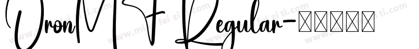 OronMF Regular字体转换